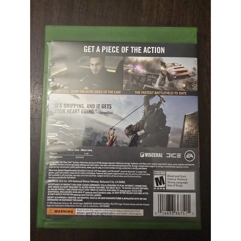 Battlefield: Hardline‎ - Microsoft Xbox One - TESTED